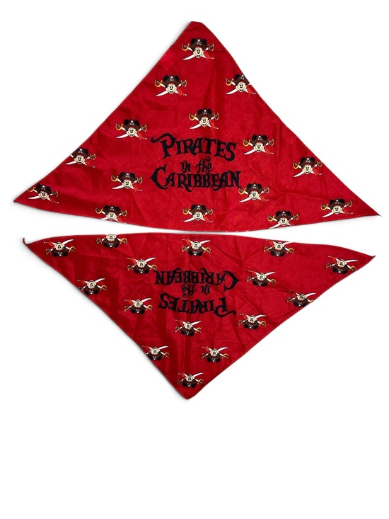 Disney Accessories - 2x Disney Cruise Pirates of the Caribbean Mickey Mouse Red Bandana Head Scarf